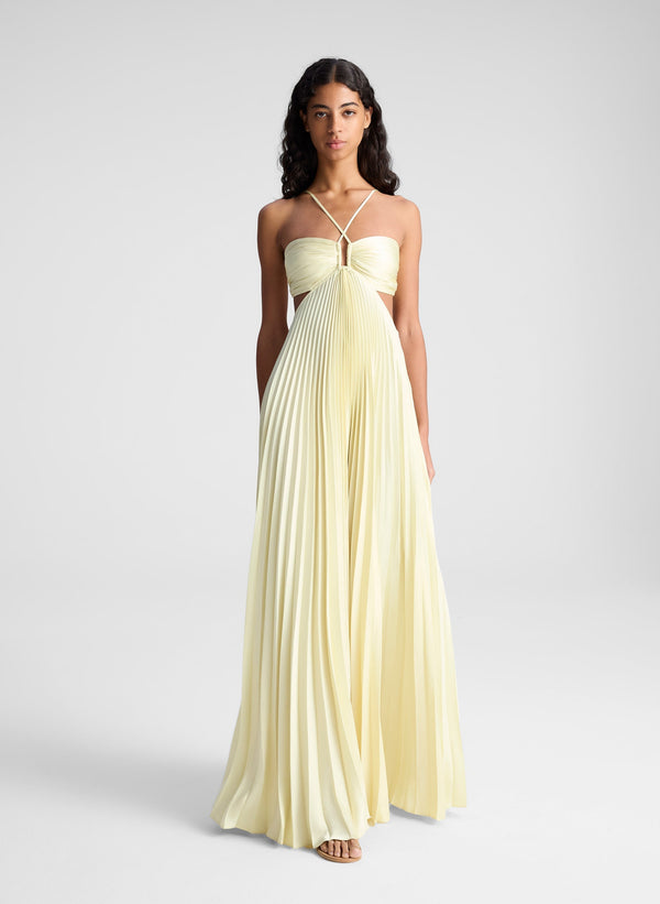 Naïra | Pleated maxi dress