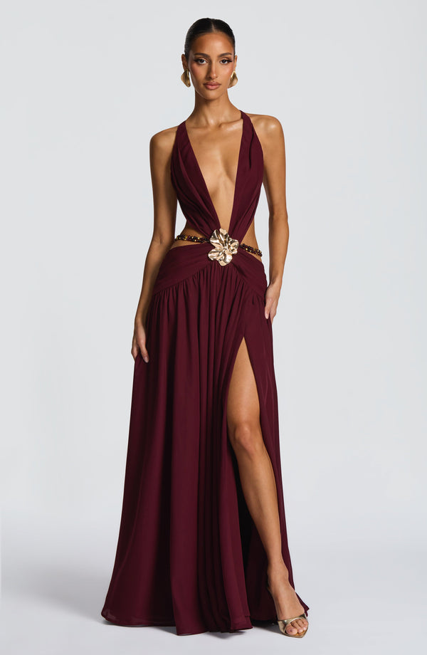 Lamira | Indianna Maxi Dress - Cherry Lacquer